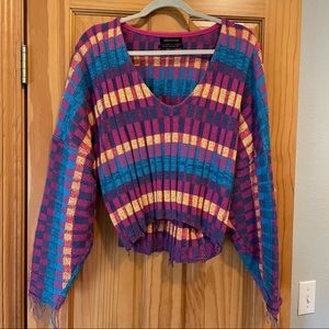Urban Outfitters Cropped Multi-color Sweater. Perfect Condition.